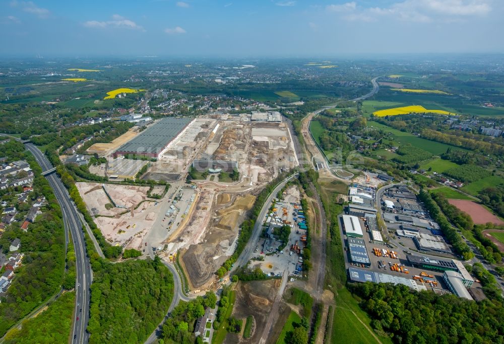 Luftaufnahme Bochum - Firmengelände des stillgelegten und teilweise abgerissenen Adam Opel AG Werkes Bochum I in Bochum im Bundesland Nordrhein-Westfalen