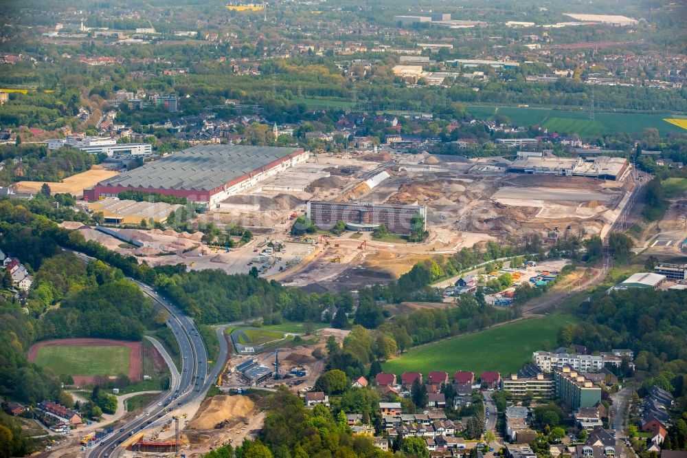 Luftaufnahme Bochum - Firmengelände des stillgelegten und teilweise abgerissenen Adam Opel AG Werkes Bochum I in Bochum im Bundesland Nordrhein-Westfalen