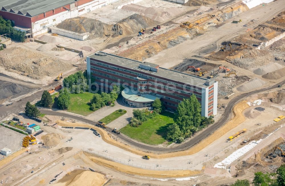 Bochum von oben - Firmengelände des stillgelegten und teilweise abgerissenen Adam Opel AG Werkes Bochum I in Bochum im Bundesland Nordrhein-Westfalen