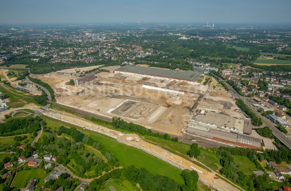 Bochum von oben - Firmengelände des stillgelegten und teilweise abgerissenen Adam Opel AG Werkes Bochum I in Bochum im Bundesland Nordrhein-Westfalen