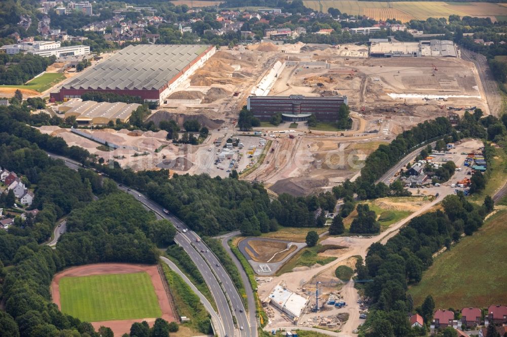 Luftbild Bochum - Firmengelände des stillgelegten und teilweise abgerissenen Adam Opel AG Werkes Bochum I in Bochum im Bundesland Nordrhein-Westfalen