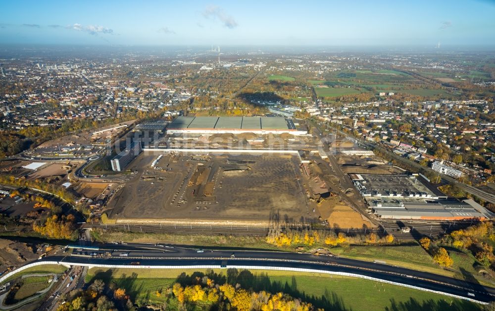 Bochum von oben - Firmengelände des stillgelegten und teilweise abgerissenen Adam Opel AG Werkes Bochum I in Bochum im Bundesland Nordrhein-Westfalen