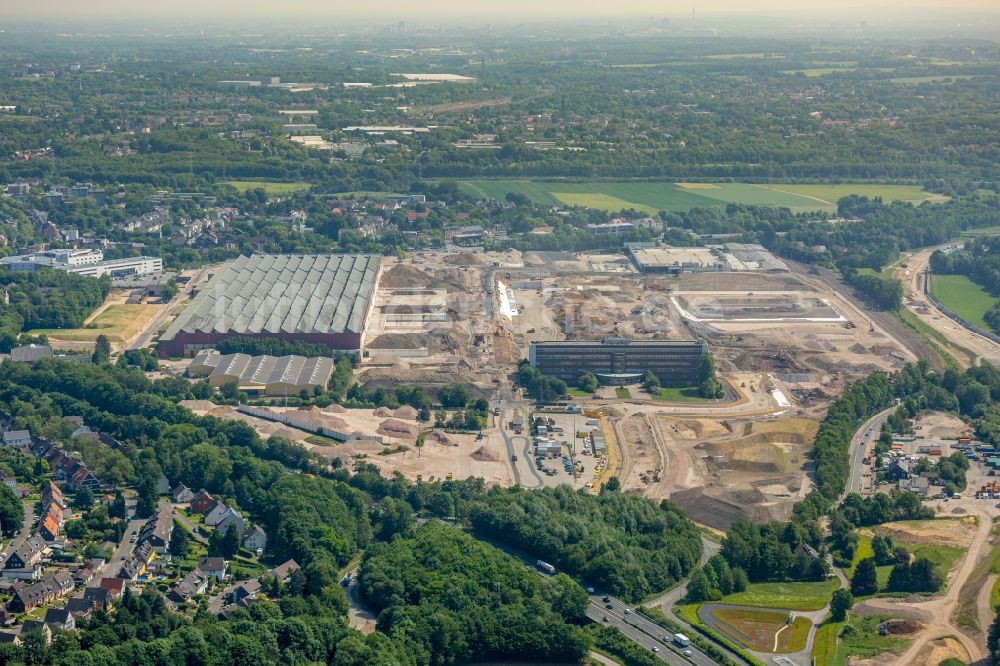 Bochum aus der Vogelperspektive: Firmengelände des stillgelegten und teilweise abgerissenen Adam Opel AG Werkes Bochum I in Bochum im Bundesland Nordrhein-Westfalen