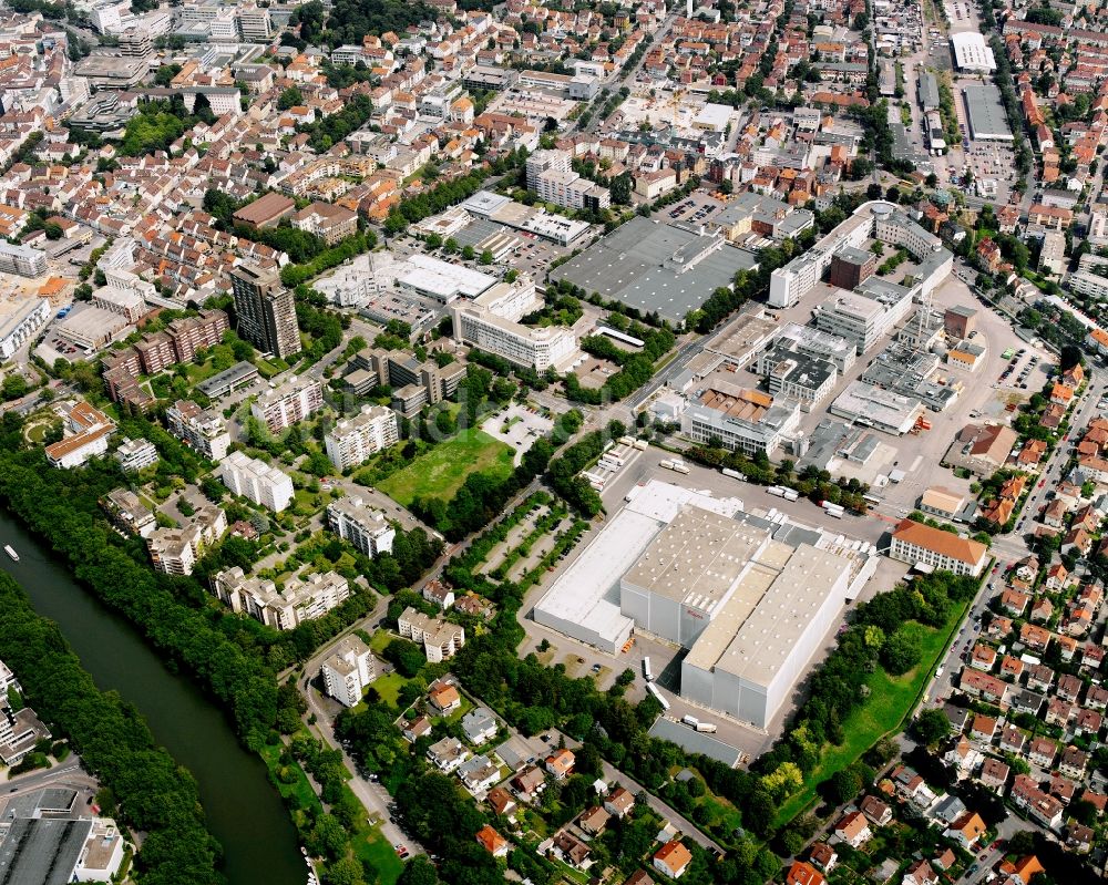 Luftbild Heilbronn - Firmengelände der Unilever Deutschland Produktions GmbH & Co oHG in Heilbronn im Bundesland Baden-Württemberg, Deutschland