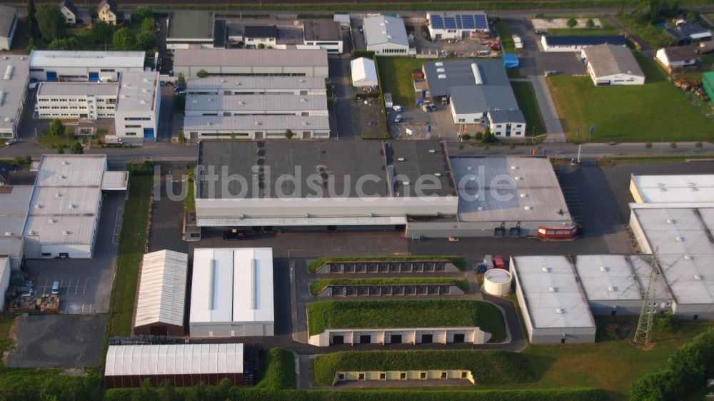 Luftbild Eitorf - Firmengelände der WECO Feuerwerk GmbH in Eitorf im Bundesland Nordrhein-Westfalen, Deutschland