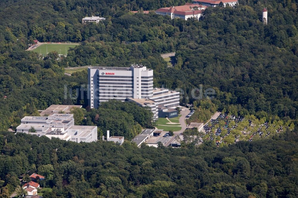 Luftaufnahme Gerlingen - Firmenzentrale der Robert Bosch GmbH in Gerlingen im Bundesland Baden-Württemberg