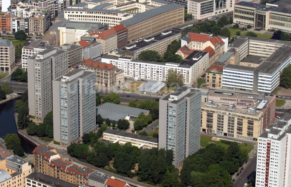 Luftbild Berlin - Fischerinsel Berlin-Mitte