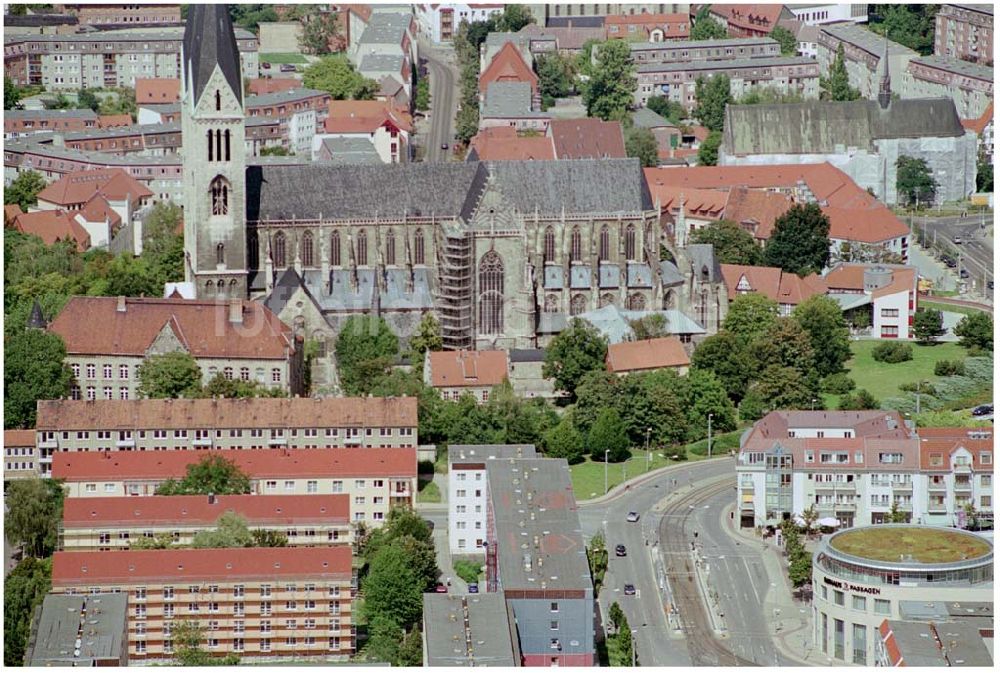 Halberstadt von oben - Fischmarkt in Halberstadt