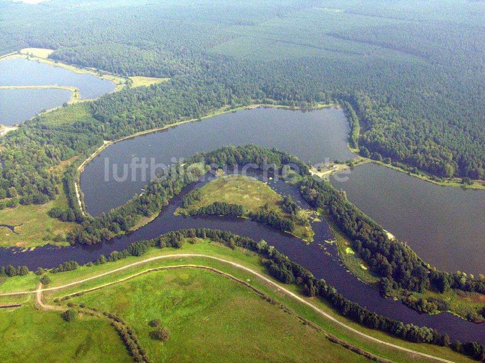 Luftbild Lübben (Brandenburg) - Fischteiche Lubolz bei Lübben