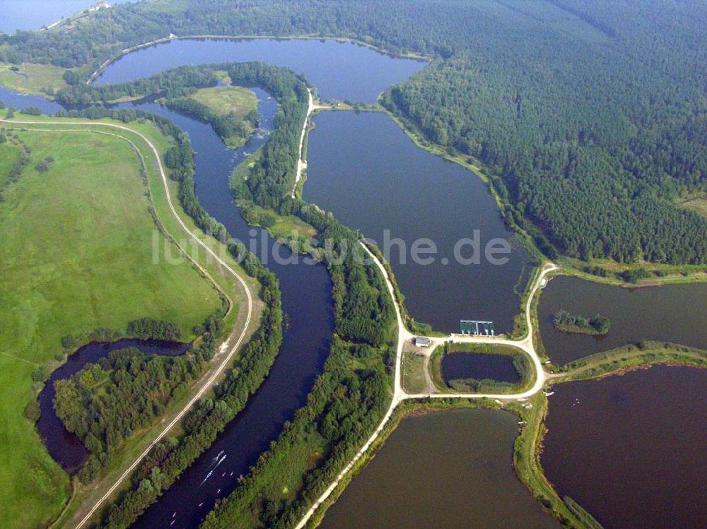 Luftaufnahme Lübben (Brandenburg) - Fischteiche Lubolz bei Lübben