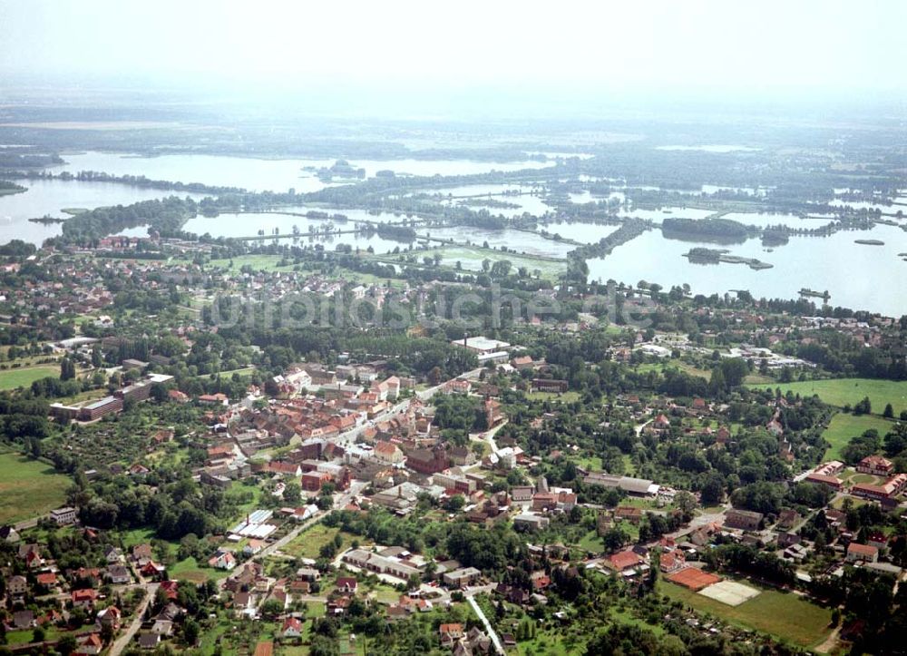 Luftaufnahme Peitz / Brandenburg - Fischteiche in Peitz.