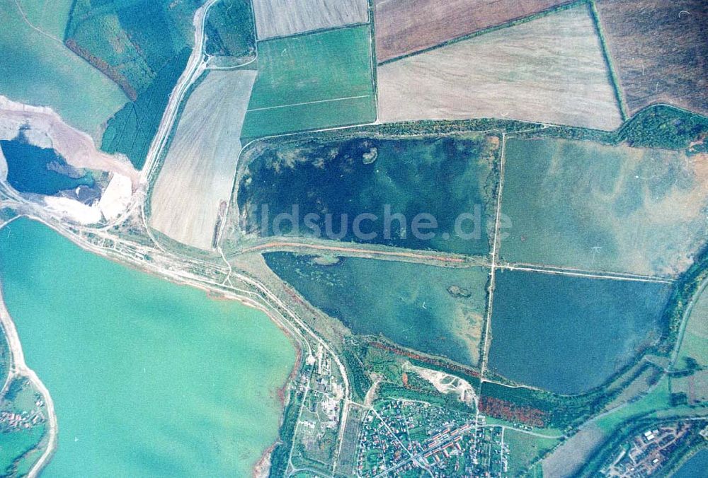 Wittichenau / Sachsen von oben - Fischzuchteichanlagen bei Lohsa / Sachsen.