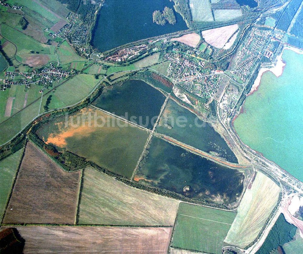 Luftbild Lohsa / Sachsen - Fischzuchteichanlagen bei Lohsa / Sachsen.