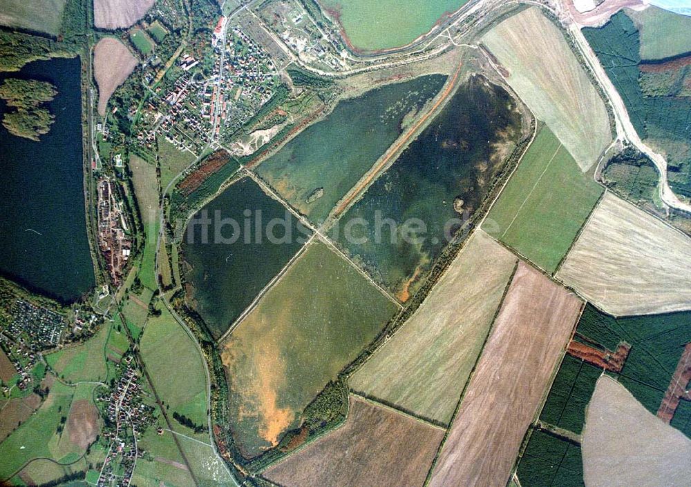 Luftbild Lohsa / Sachsen - Fischzuchteichanlagen bei Lohsa / Sachsen.