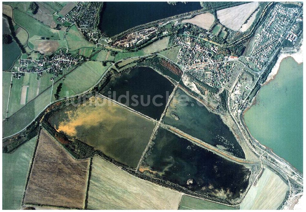 Lohsa / Sachsen von oben - Fischzuchteichanlagen bei Lohsa / Sachsen.