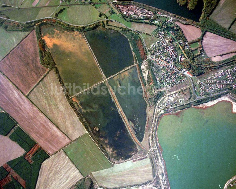  Lohsa / Sachsen von oben - Fischzuchteichanlagen bei Lohsa / Sachsen.