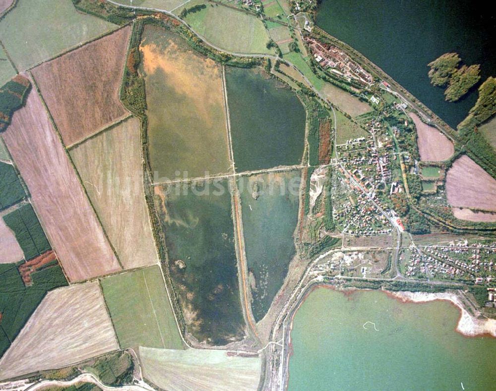  Lohsa / Sachsen aus der Vogelperspektive: Fischzuchteichanlagen bei Lohsa / Sachsen.