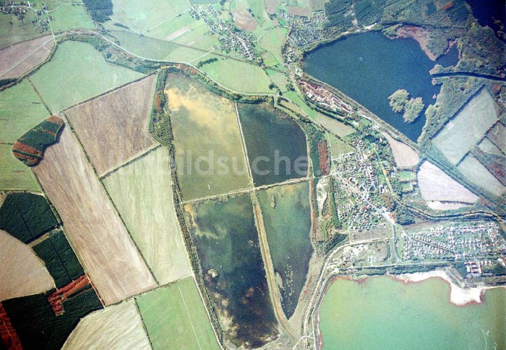 Luftbild Lohsa / Sachsen - Fischzuchteichanlagen bei Lohsa / Sachsen.