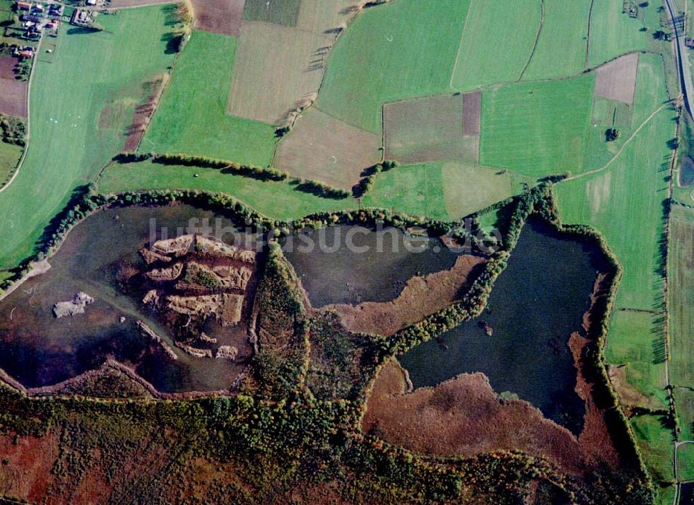 Luftaufnahme Wittichenau / Sachsen - Fischzuchteichanlagen bei Wittichenau / Sachsen.