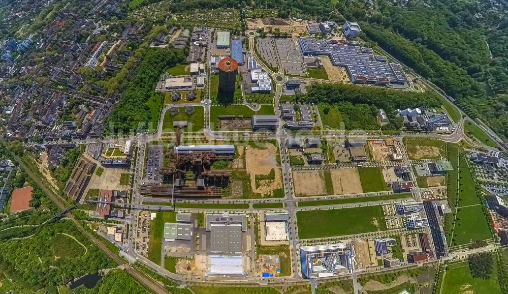 Luftbild Dortmund - Fish Eye- Perspektive Baustelle zum Neubau WILO Campus Dortmund im Ortsteil Hörde in Dortmund im Bundesland Nordrhein-Westfalen, Deutschland