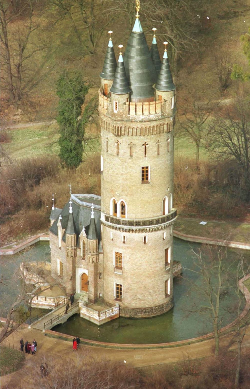 Berlin von oben - 06.03.95 Flatowturm im Park Babelsberg