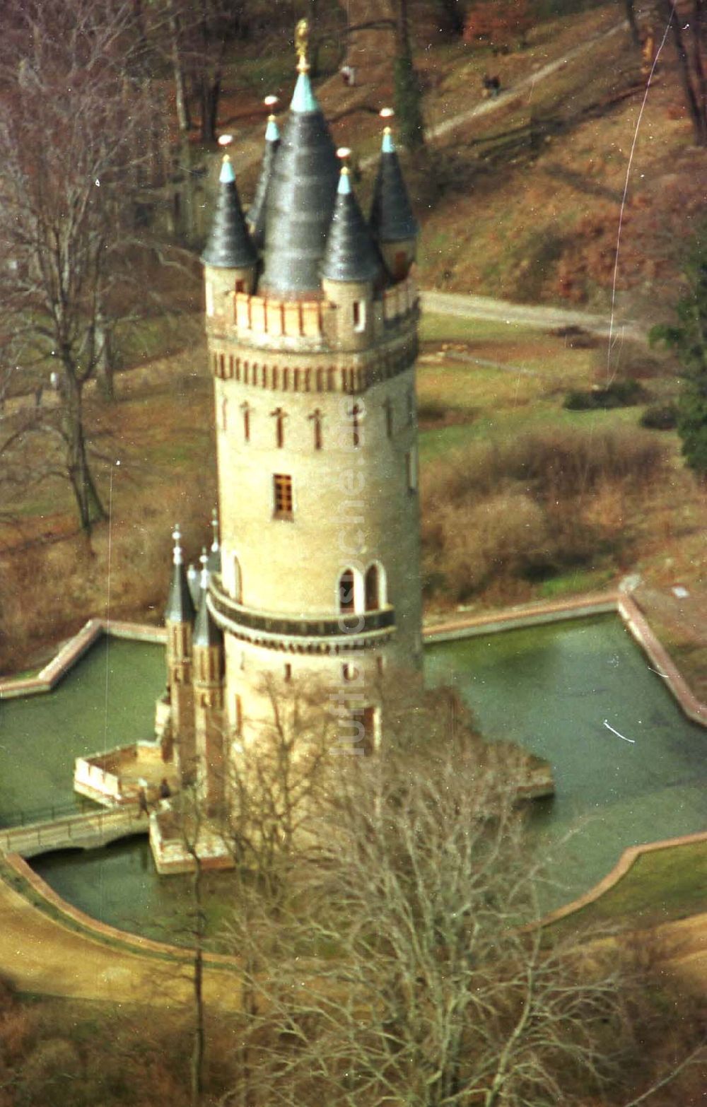 Luftaufnahme Babelsberg - 06.03.95 Flatowturm im Park Babelsberg