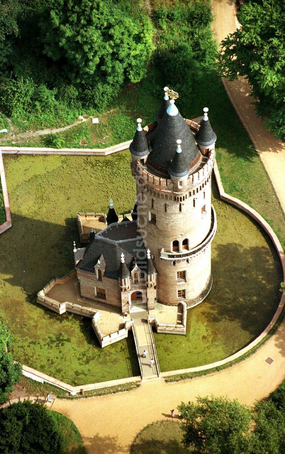 Potsdam aus der Vogelperspektive: Flatowturm im Park Babelsberg