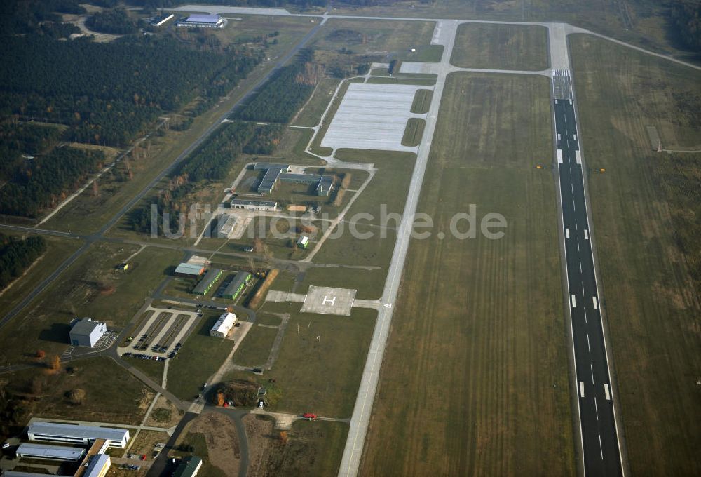 Luftaufnahme Holzdorf - Fliegerhorst / Militärflugplatz Holzdorf