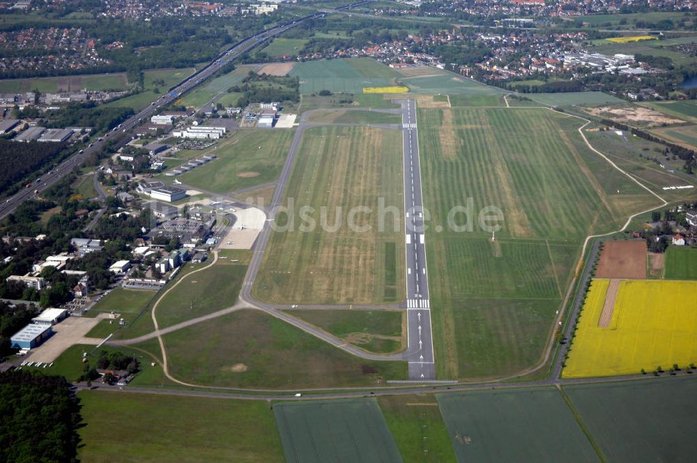 Braunschweig von oben - Flughafen Braunschweig - Wolfsburg