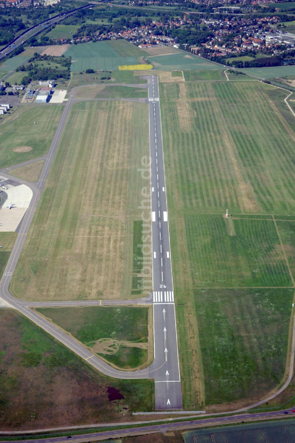 Braunschweig von oben - Flughafen Braunschweig - Wolfsburg