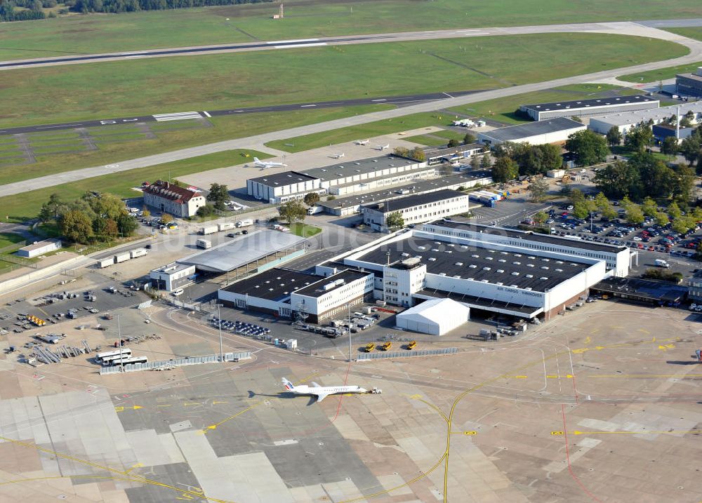 Hannover Langenhagen von oben - Flughafen Hannover