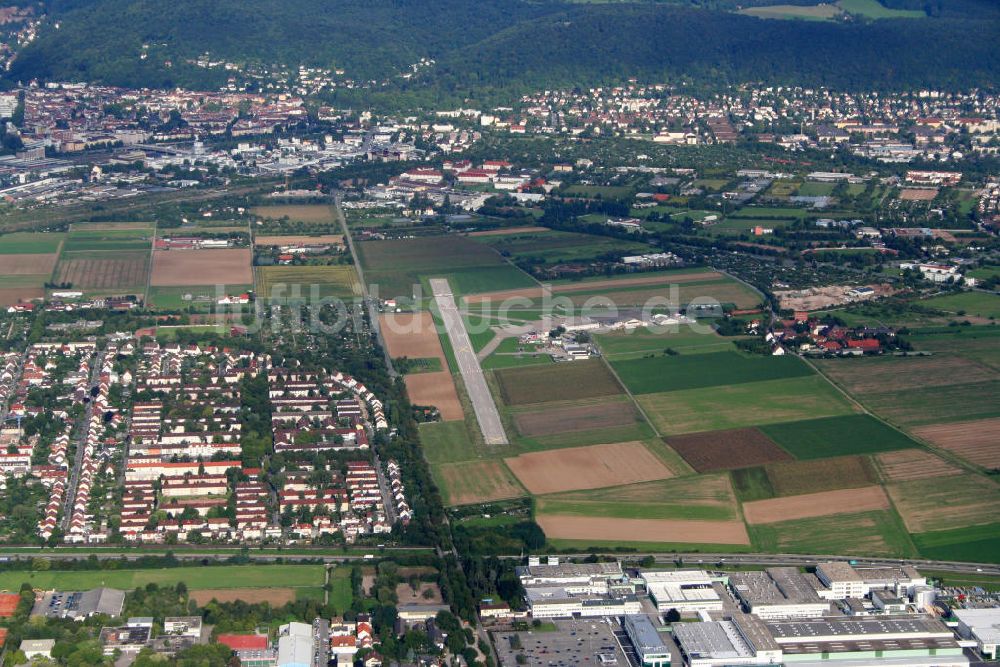 Luftaufnahme Heidelberg - Flughafen Heidelberg