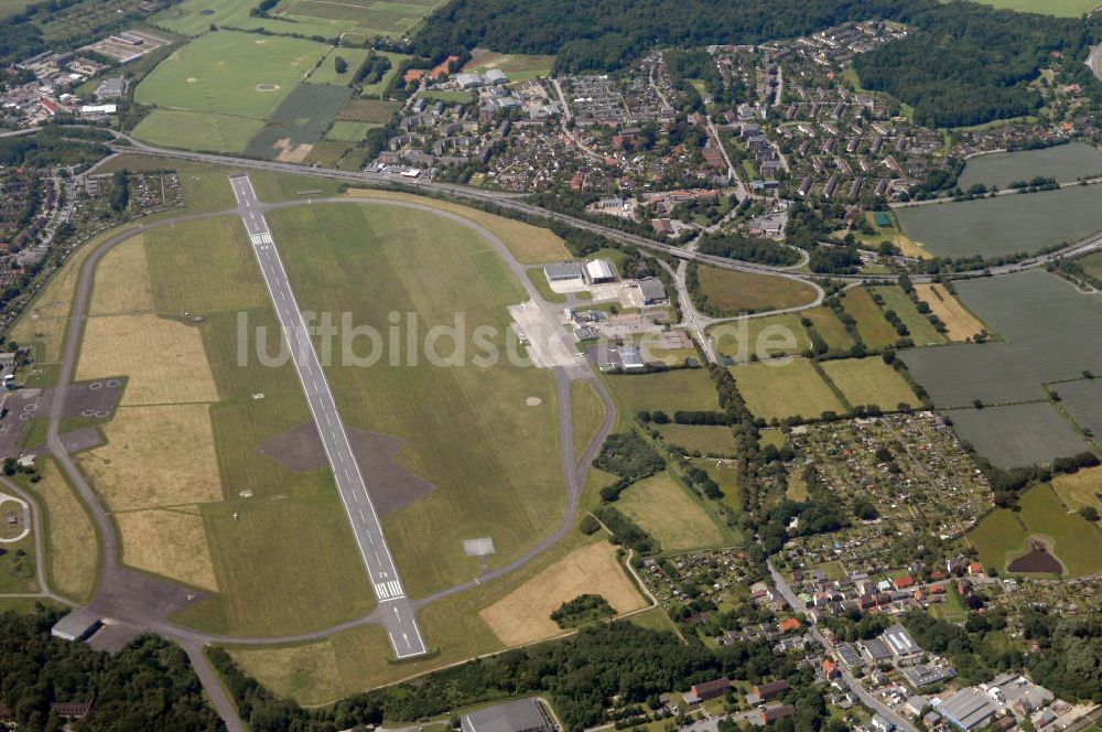 Luftaufnahme Kiel - Flughafen Kiel in Schleswig-Holstein