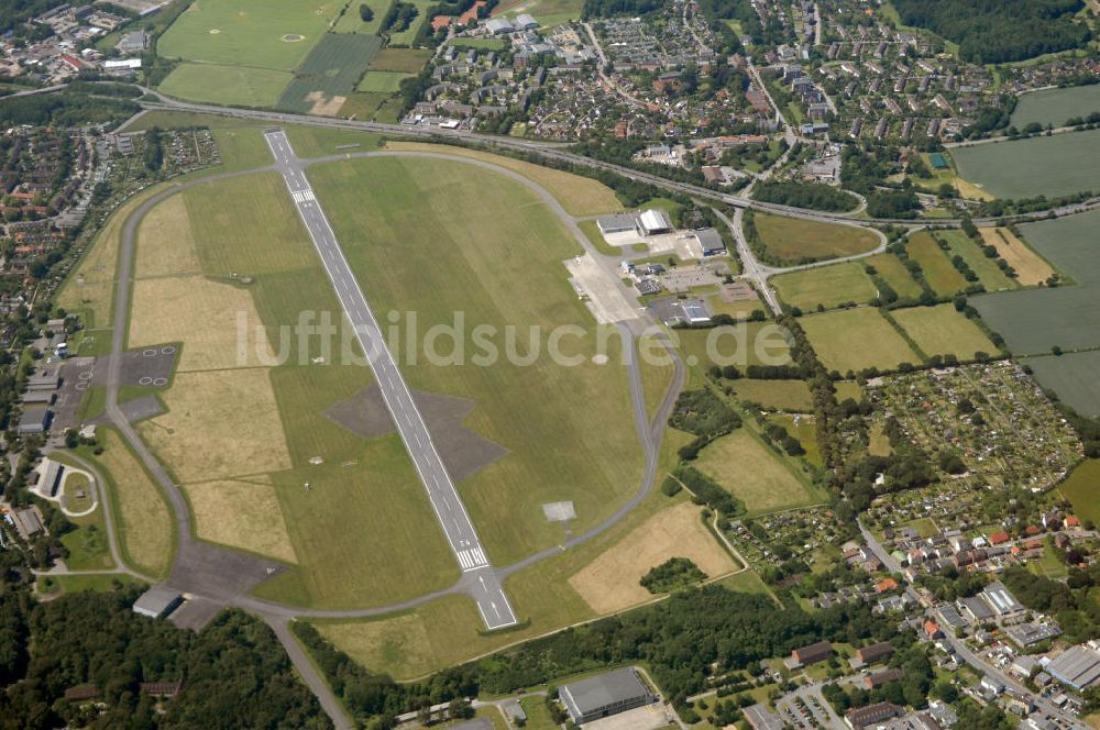 Kiel von oben - Flughafen Kiel in Schleswig-Holstein