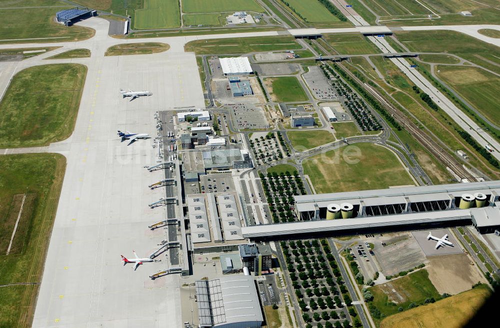 Schkeuditz von oben - Flughafen Leipzig-Halle