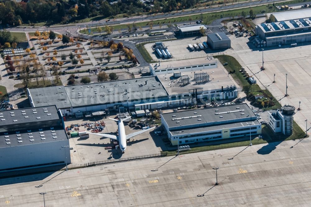 Luftbild Dresden - Flughafen im Ortsteil Klotzsche in Dresden im Bundesland Sachsen, Deutschland