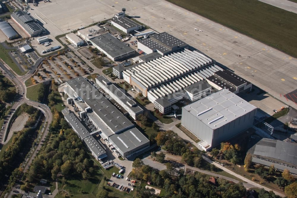 Luftaufnahme Dresden - Flughafen im Ortsteil Klotzsche in Dresden im Bundesland Sachsen, Deutschland