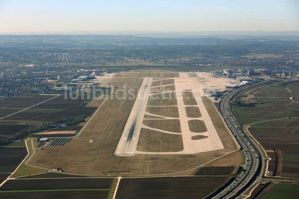 Luftaufnahme Stuttgart - Flughafen Stuttgart im Bundesland Baden-Württemberg