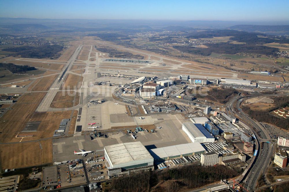 Luftaufnahme Zürich - Flughafen Zürich Kloten