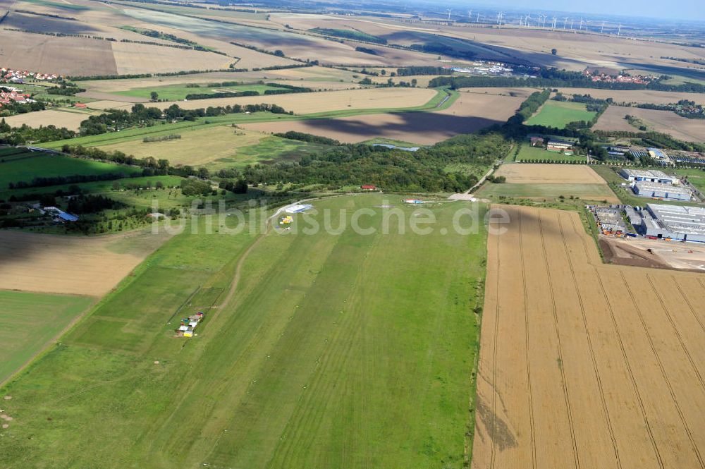 Bad Langensalza von oben - Flugplatz Bad Langensalza in Thüringen