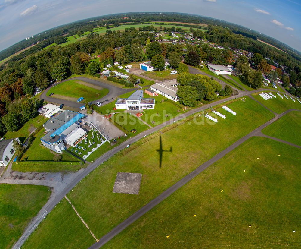 Borkenberge von oben - Flugplatz in Borkenberge im Bundesland Nordrhein-Westfalen, Deutschland