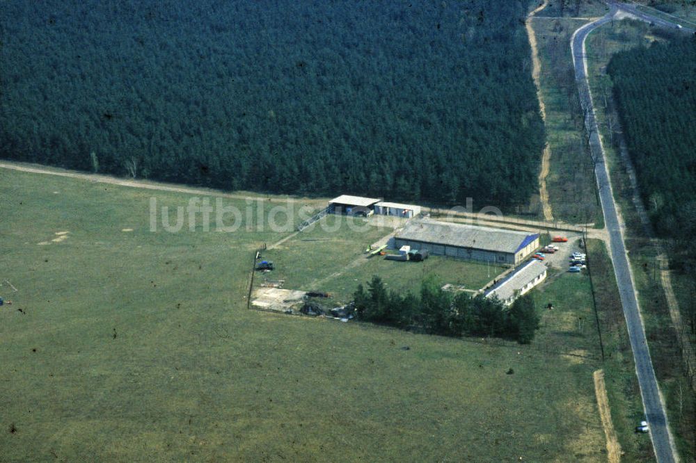 Luftaufnahme Eisenhüttenstadt - Flugplatz Eisenhüttenstadt