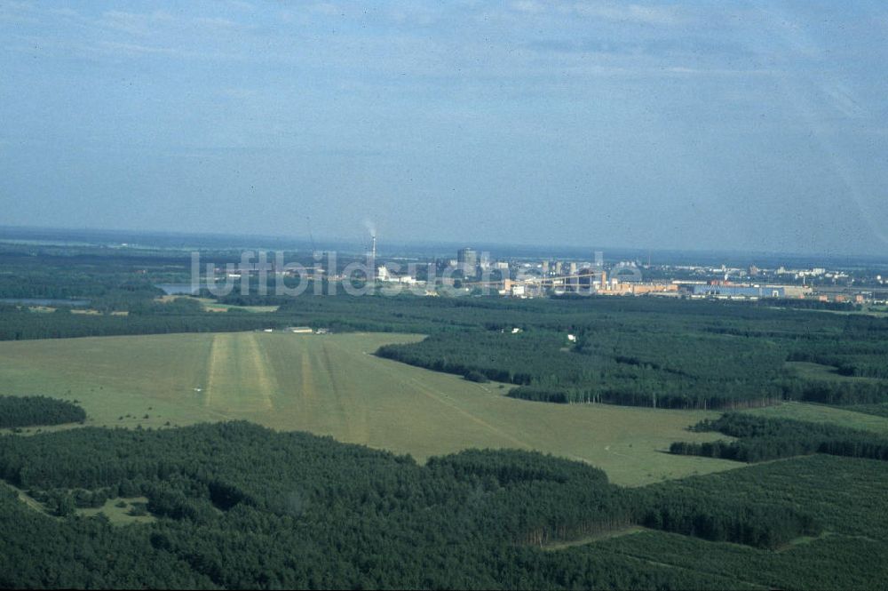 Eisenhüttenstadt von oben - Flugplatz Eisenhüttenstadt