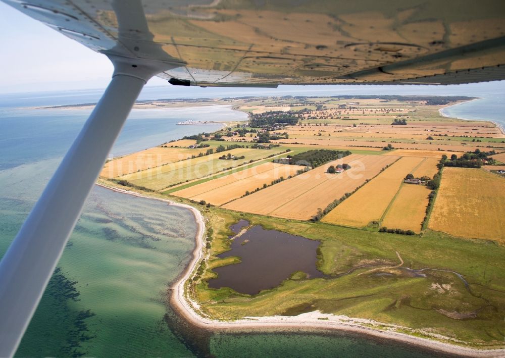 Endelave von oben - Flugplatz von Endelave in Dänemark