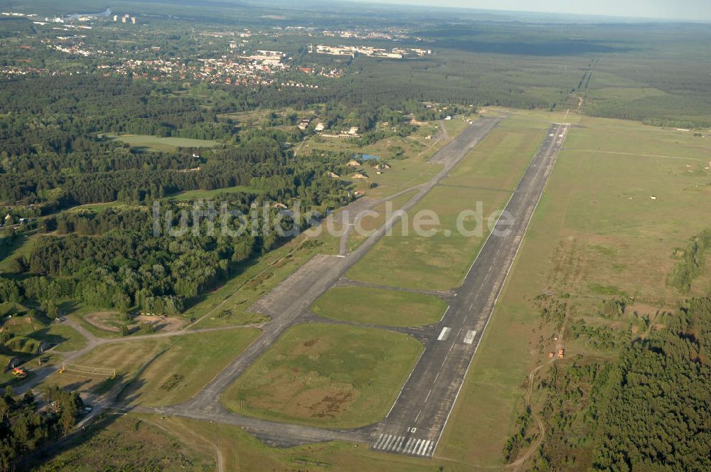 Eberswalde aus der Vogelperspektive: Flugplatz Finow bei Eberswalde