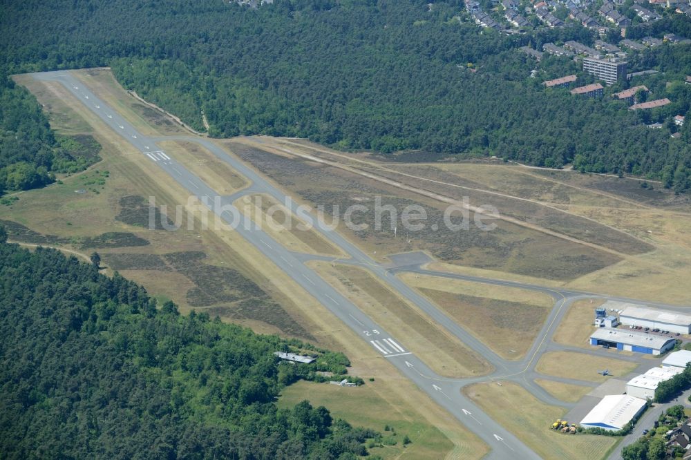 Luftbild Bielefeld - Flugplatz der Flughafen Bielefeld GmbH in Bielefeld im Bundesland Nordrhein-Westfalen