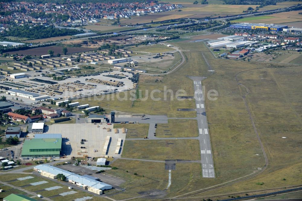 Luftaufnahme Mannheim - Flugplatz der Flugplatz Coleman in Mannheim im Bundesland Baden-Württemberg