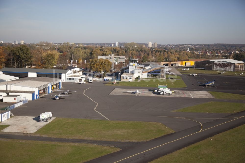 Luftbild Egelsbach - Flugplatz des Frankfurt Egelsbach Airport in Egelsbach im Bundesland Hessen