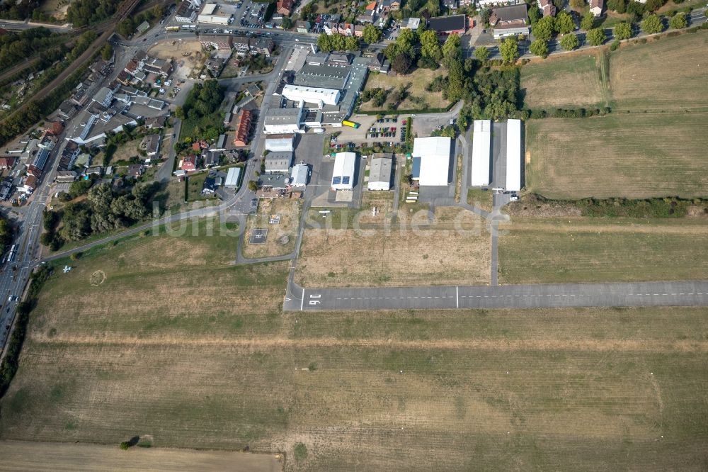 Luftbild Hamm (Westfalen) - Flugplatz in Hamm (Westfalen) im Bundesland Nordrhein-Westfalen, Deutschland