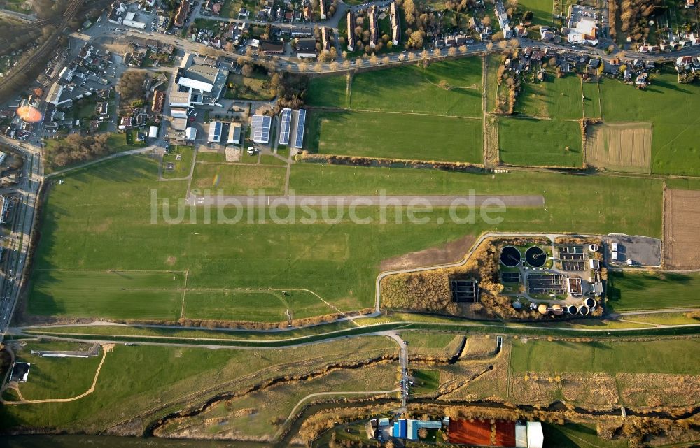 Luftaufnahme Hamm - Flugplatz Heessen in Hamm im Bundesland Nordrhein-Westfalen, Deutschland